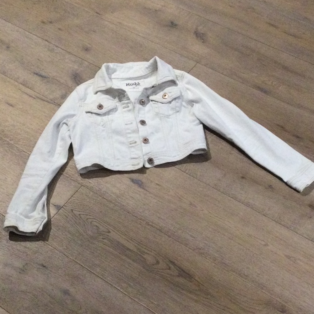 Girls cropped Jean jacket